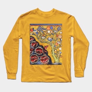 FOXES HAVE HOLES AND BIRDS HAVE NESTS Medieval Miniature Long Sleeve T-Shirt